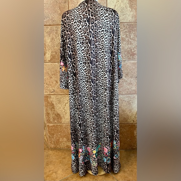 Fashion Express Leopard and Floral Print Kimono Size XL - Picture 4 of 5